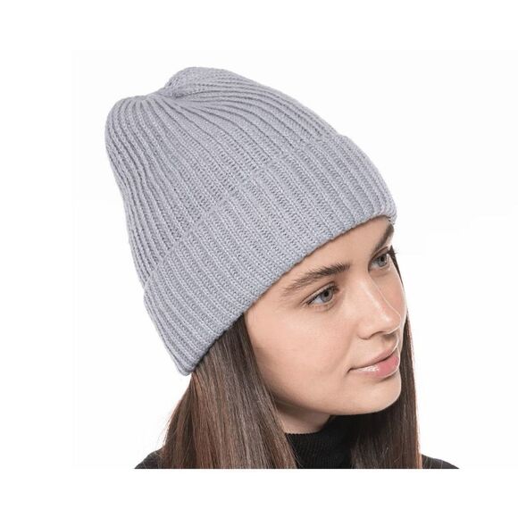 Solid Shine Cuff Beanie - Silver Style & Co NWT - Picture 1 of 2